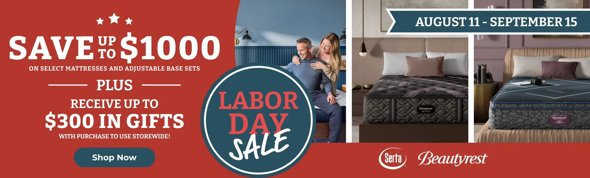 Labor Day - Serta/BR Save up to $1,000